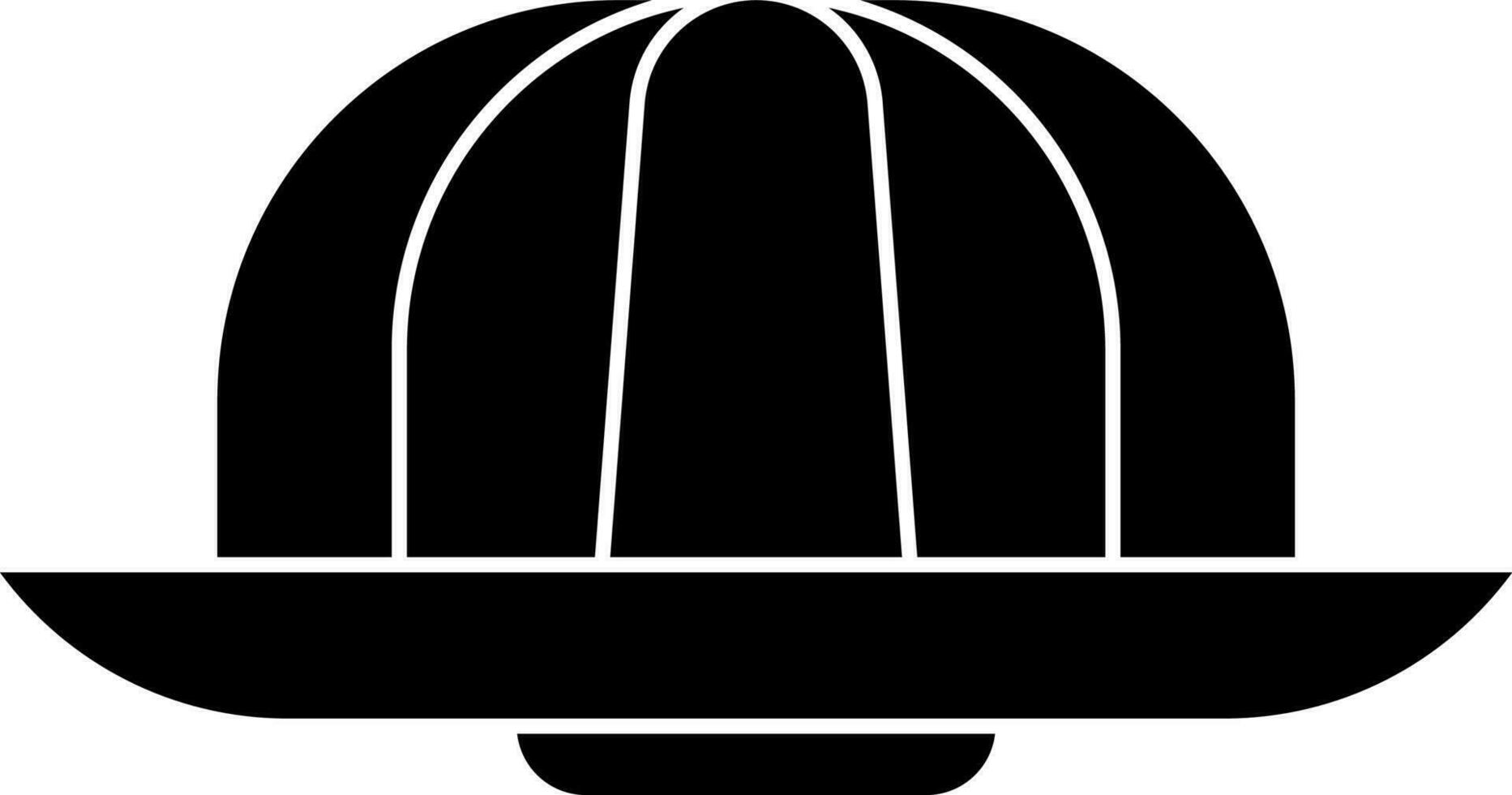 glyf ikon av gelé i svart och vit Färg. vektor