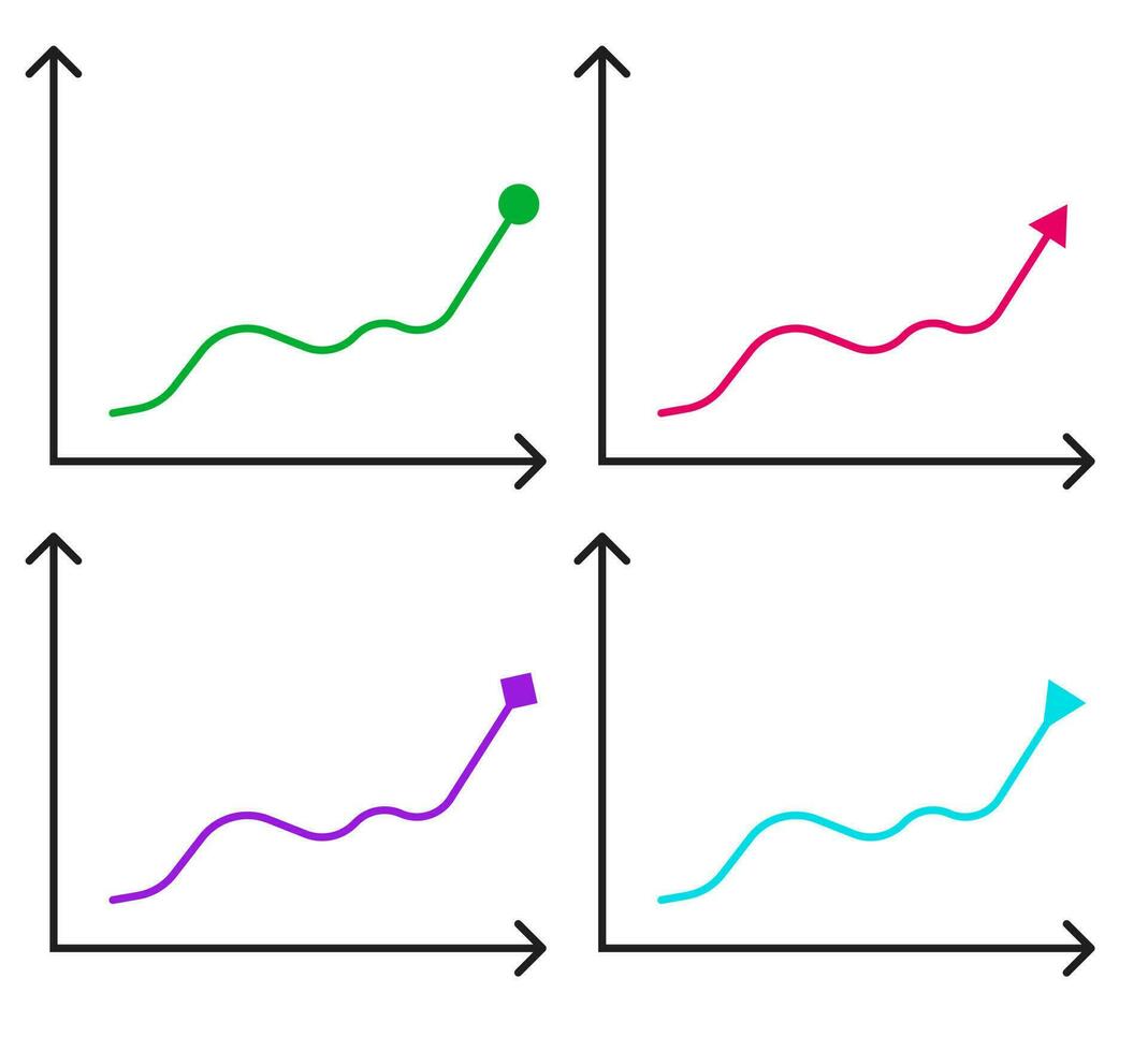 illustration av enkel Graf eller Diagram med några dekoration, minimalistisk design, passa för företag, presentation, analys tema, och andra, fri vektor. vektor