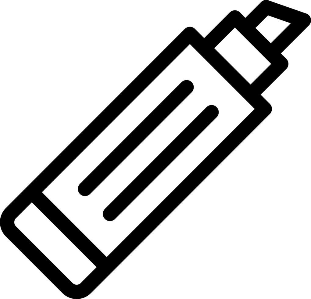 Vektor Illustration von Textmarker Stift Symbol oder Symbol.
