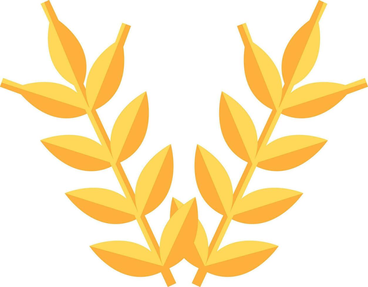 Illustration von Weizen Symbol im golden Farbe. vektor