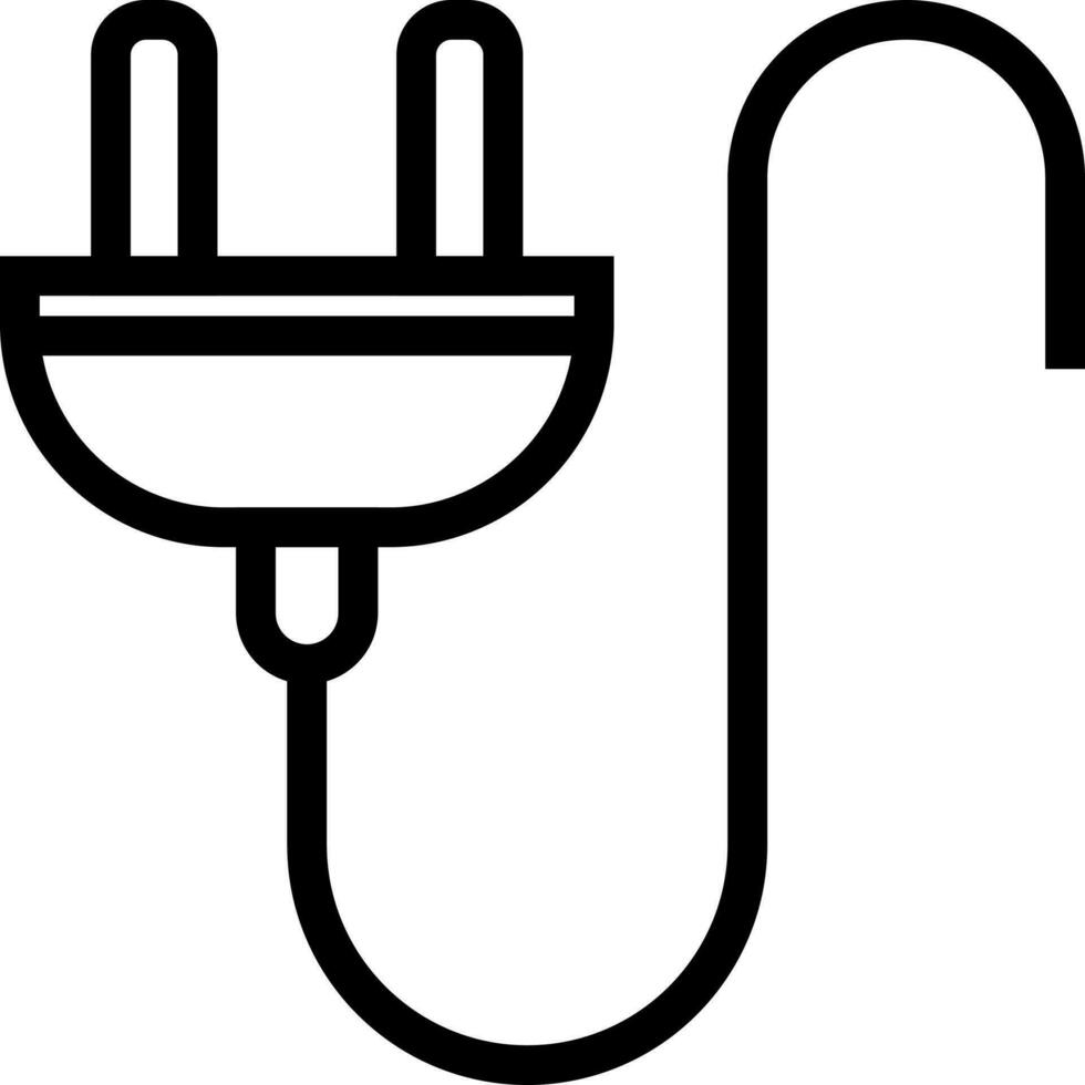 eben Illustration von Stecker Symbol oder Symbol. vektor