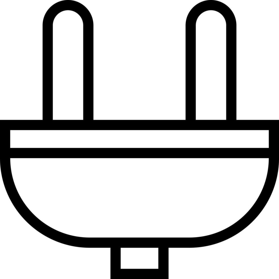 eben Illustration von Stecker Symbol oder Symbol. vektor