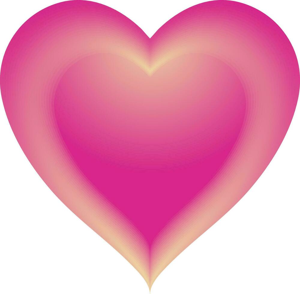 suddig rosa hjärta form på vit bakgrund. vektor