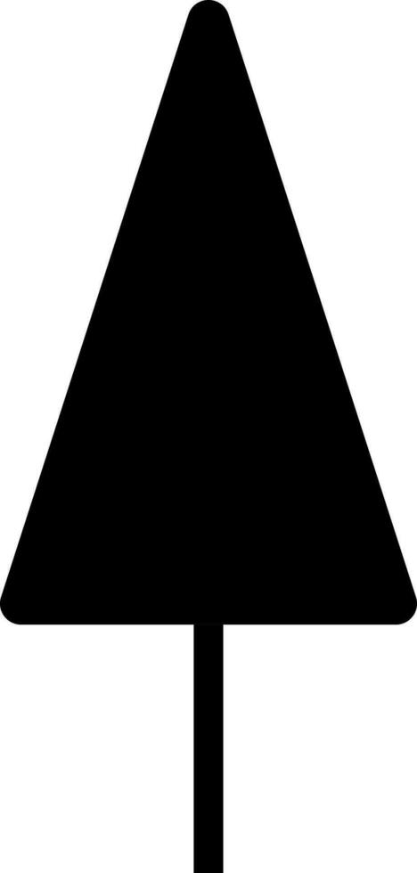Glyphe Symbol oder Symbol von Eis Sahne im schwarz Farbe. vektor