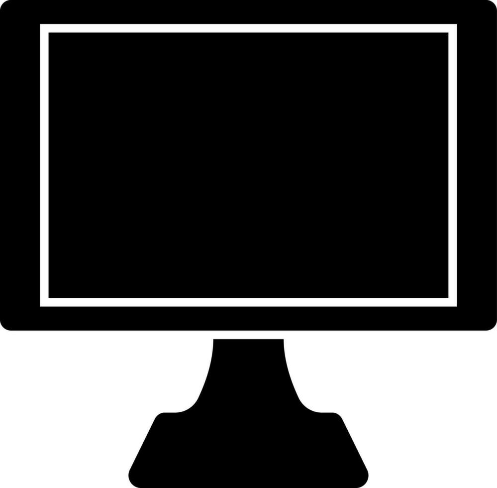 Illustration von Desktop Symbol oder Symbol. vektor