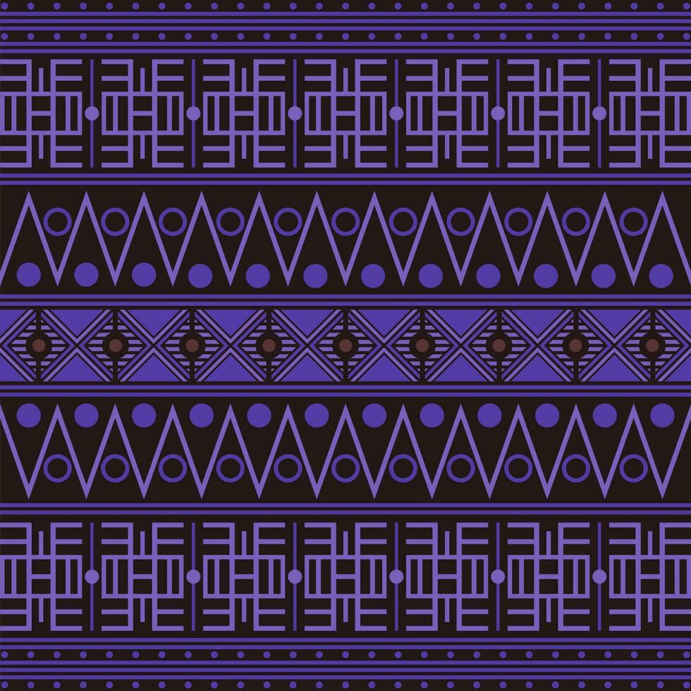 textil- mönster på mörk vektor bakgrund. sömlös etnisk design mönster.