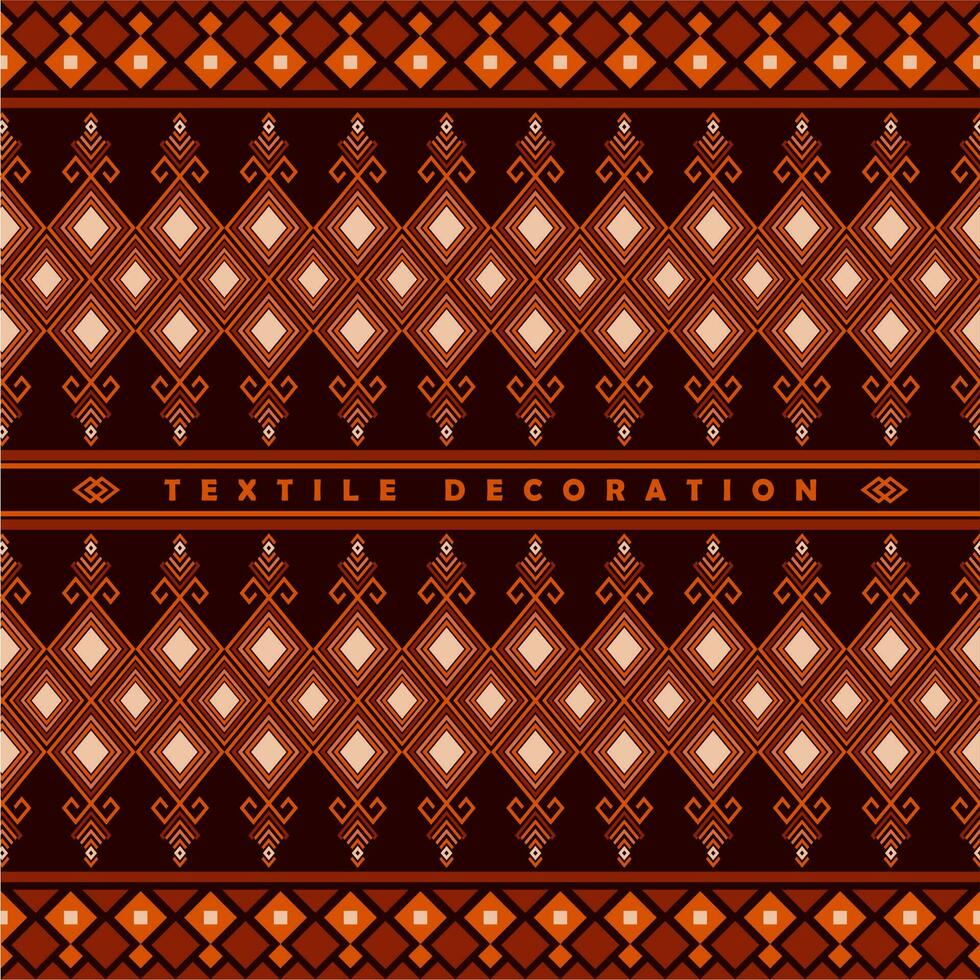 textil- mönster på mörk vektor bakgrund. sömlös etnisk design mönster.