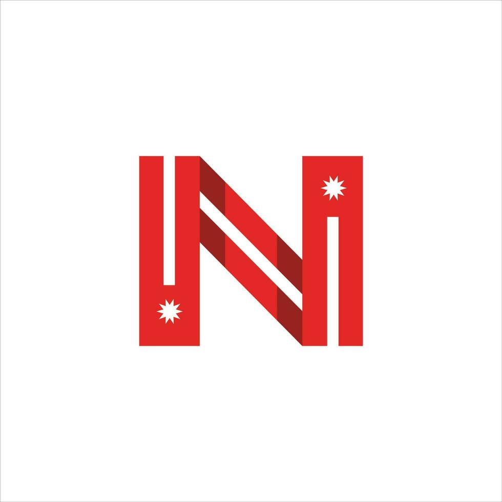 Initiale n Logo Design Symbol Geschäft vektor