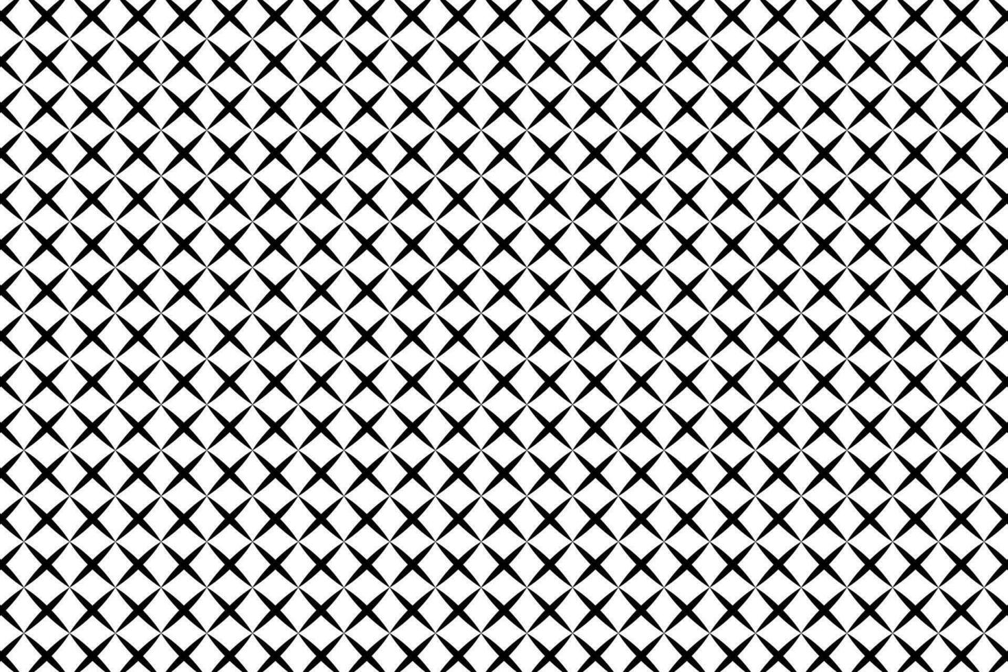 schwarz x Kreuz geometrisch Muster mit Weiß Hintergrund. Vektor Illustration.