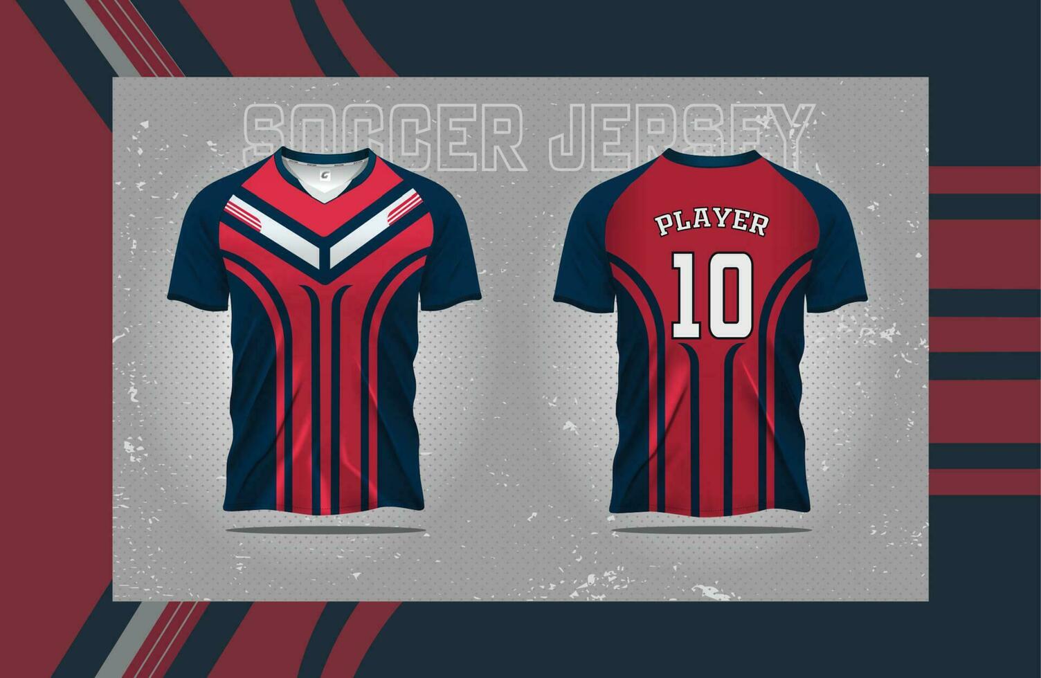 modern fotboll jersey fotboll sport t skjorta design lämplig för tävlings, fotboll, gaming och e sporter vektor illustration och dubbelsidigt attrapp design