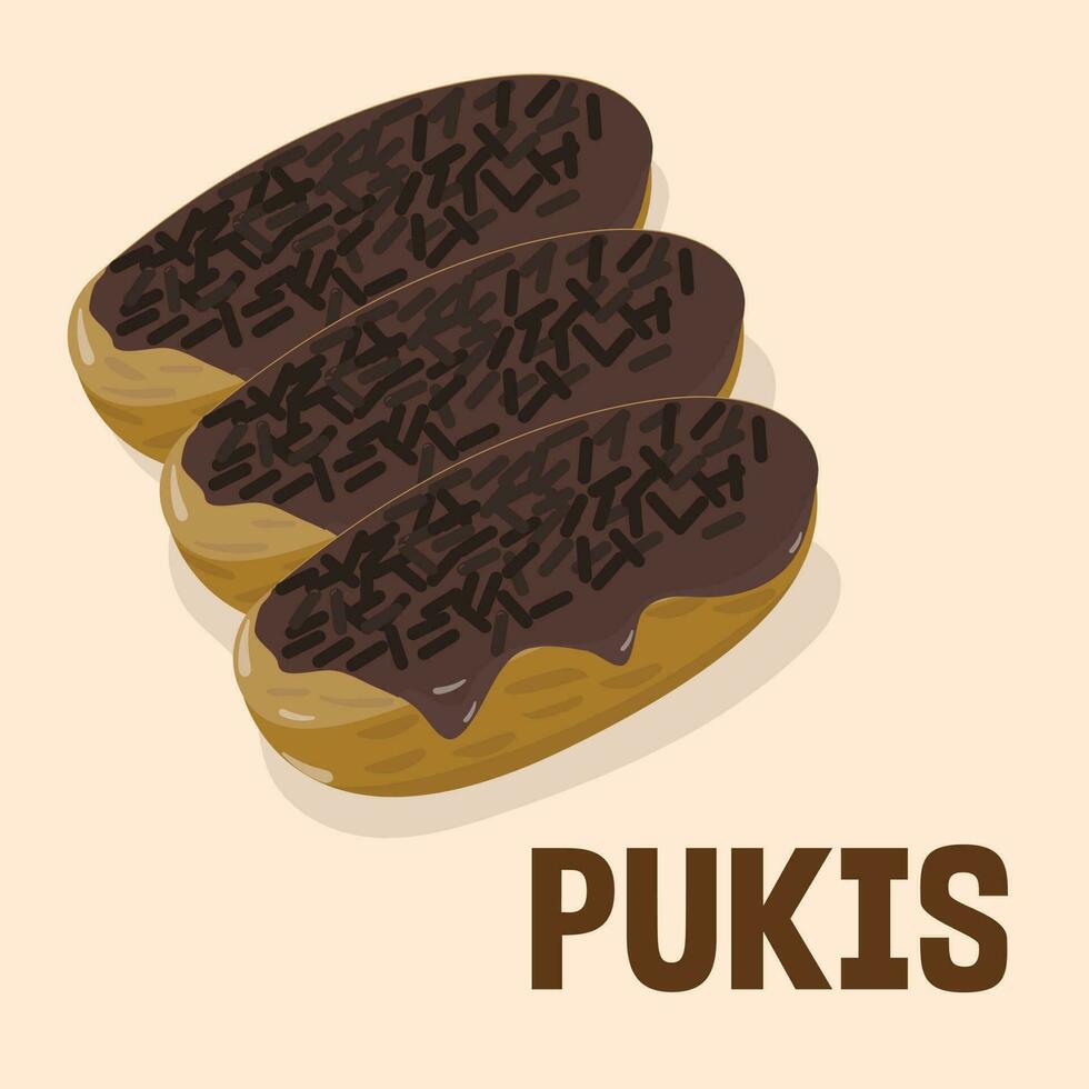 pukis Kuchen indonesisch traditionell Straße Essen vektor