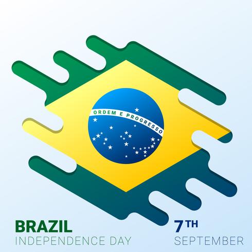 Brasilien Independence Day Background vektor