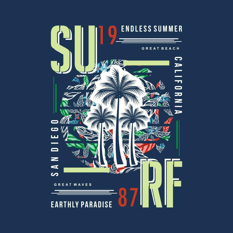 san Diego surfing tid lång strand, vektor t skjorta skriva ut, typografi grafisk design, och Övrig använda sig av