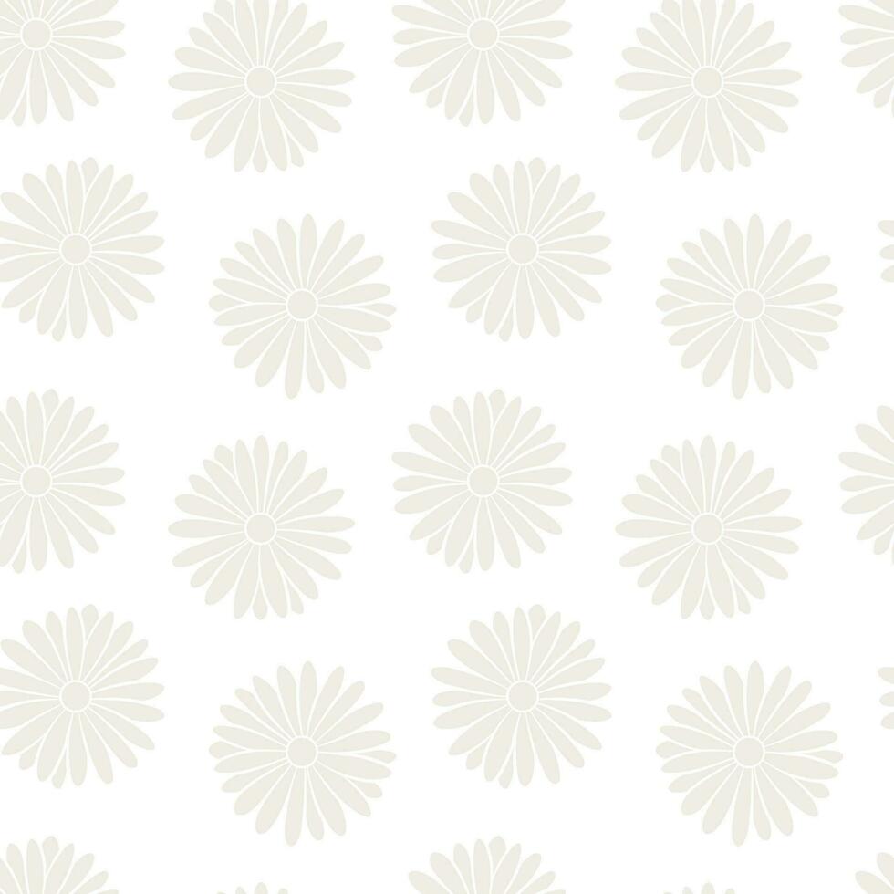 vit daisy sömlös vektor upprepa mönster