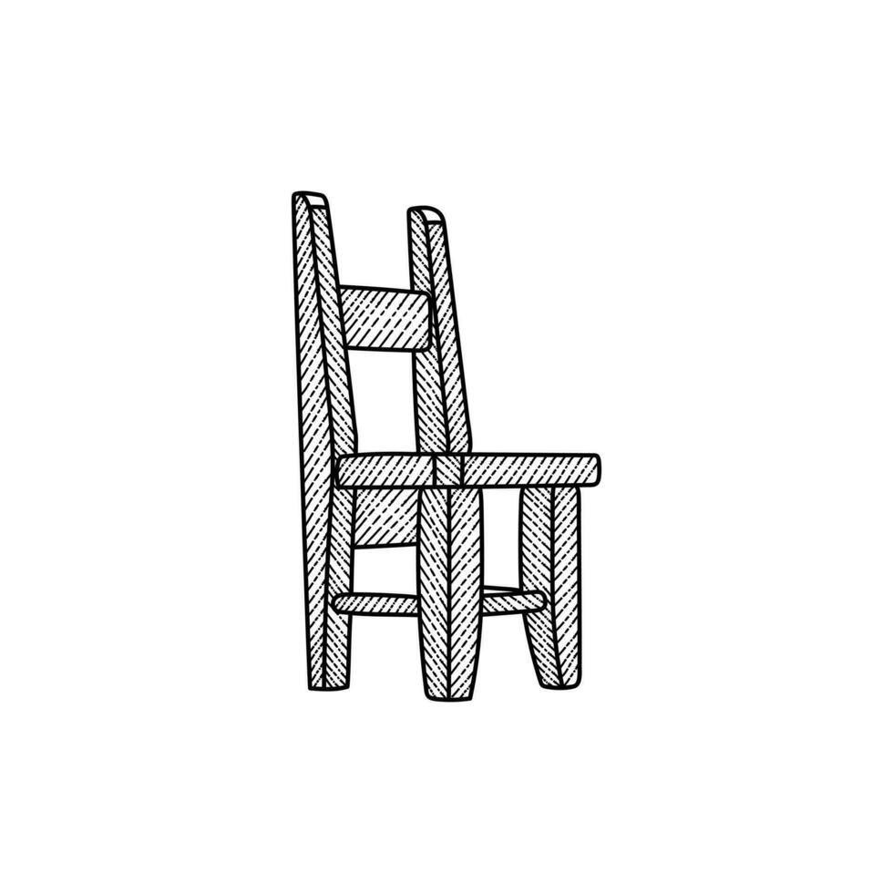 möbel interiör stolar logotyp i linjär design stil, möbel företag logotyp. kreativ modern vektor design.trä möbel logotyp.