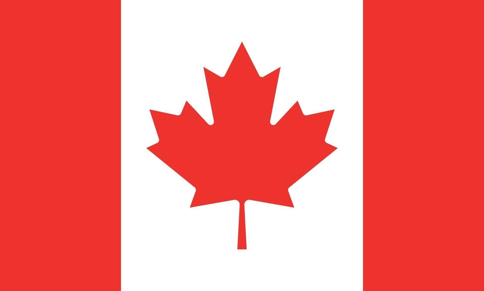 vektorillustration av kanadas flagga vektor