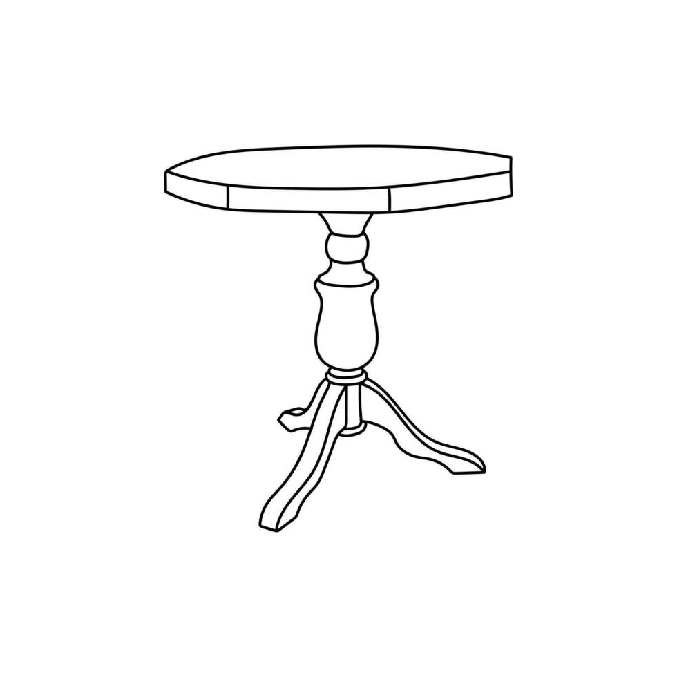 Tabelle Restaurant Linie einfach kreativ Design vektor