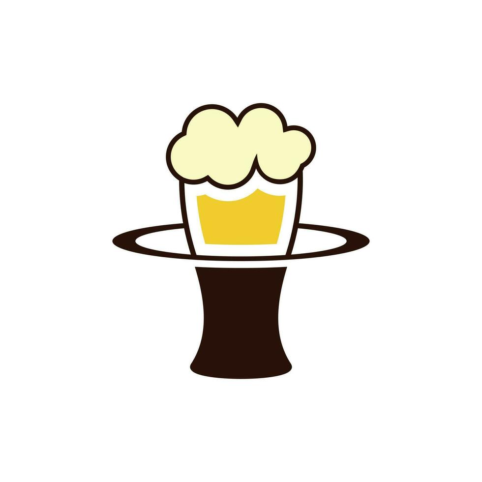 Bier Symbol eben design.space Bier, Bier Logo alkoholisch Getränke Konzept Symbol vektor