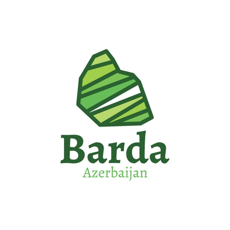 völlig editierbar, detailliert Vektor Karte von Barda, Barda Aserbaidschan Karte, Karte von Aserbaidschan editierbar Vektor Karte Datei.