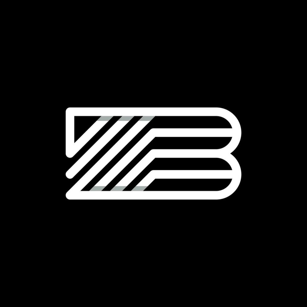 brev zb monogram logotyp, monogram logotyp vektor design mall