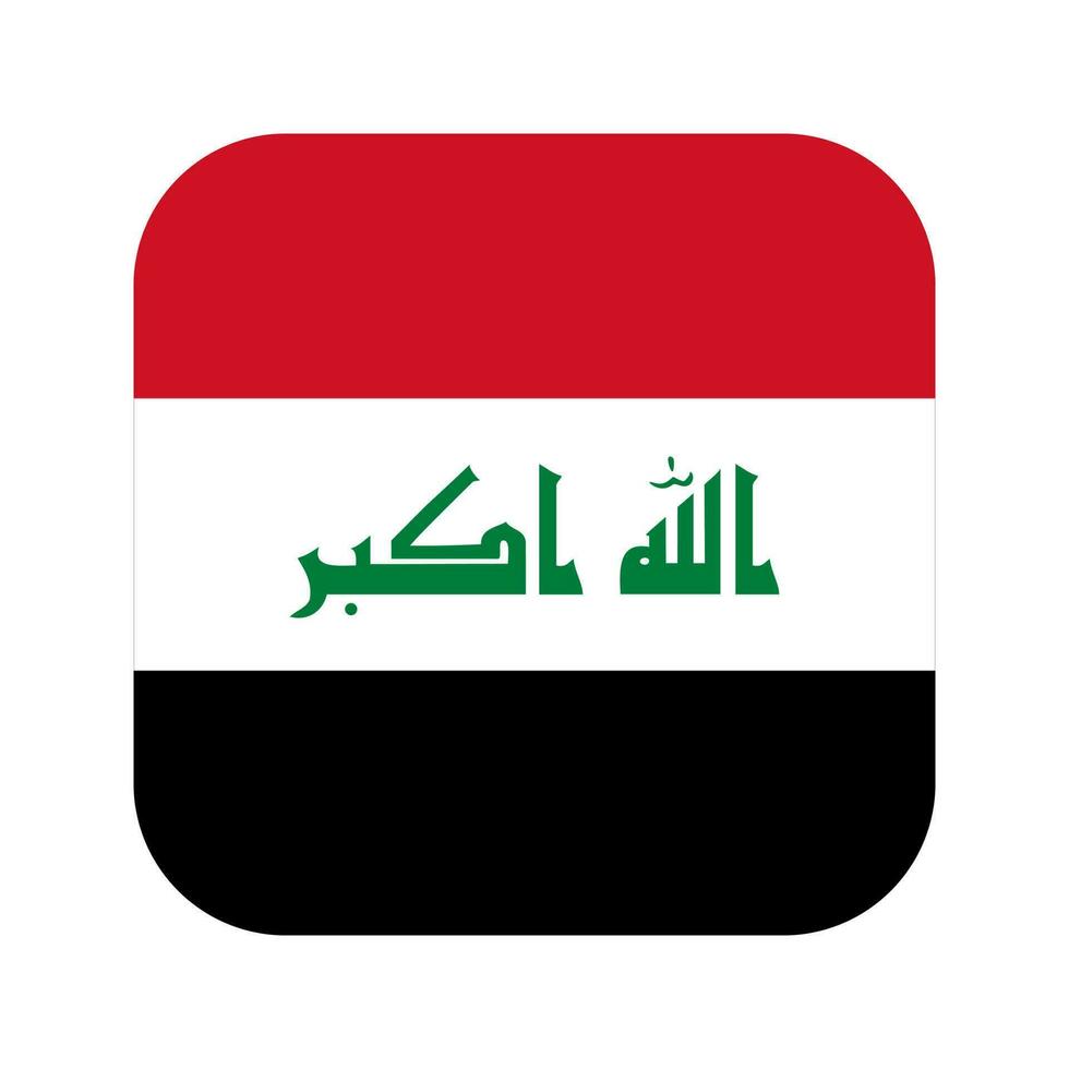 Irak flagga enkel illustration för självständighetsdagen eller valet vektor