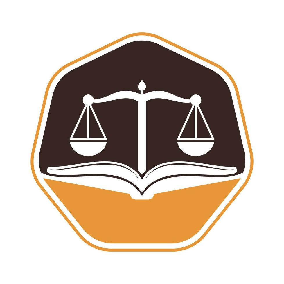 Buch Gesetz Feste Logo Design Symbol Vektor. Gesetz Bildung Logo Vorlage Design Vektor. vektor