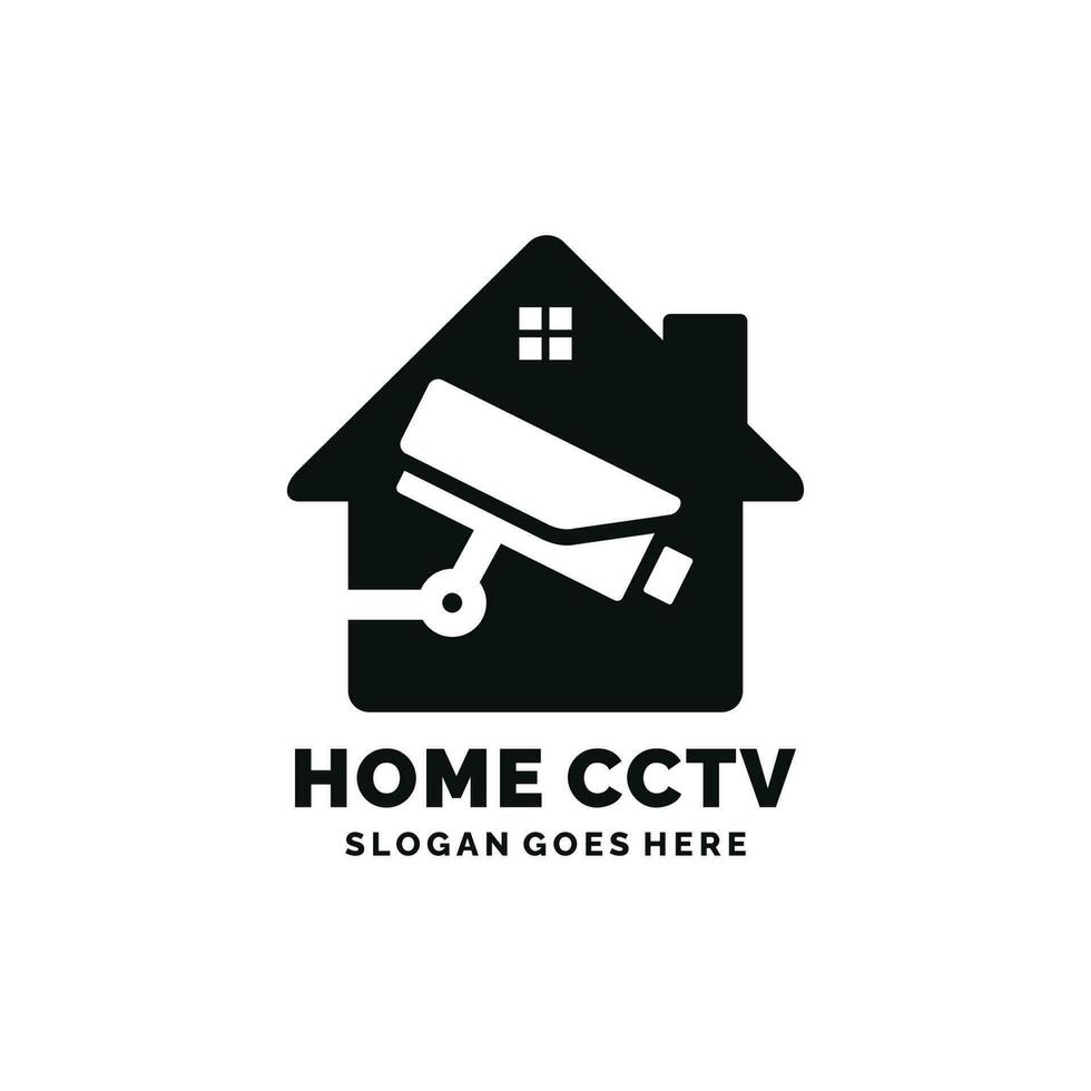 Hem cCTV logotyp design vektor illustration