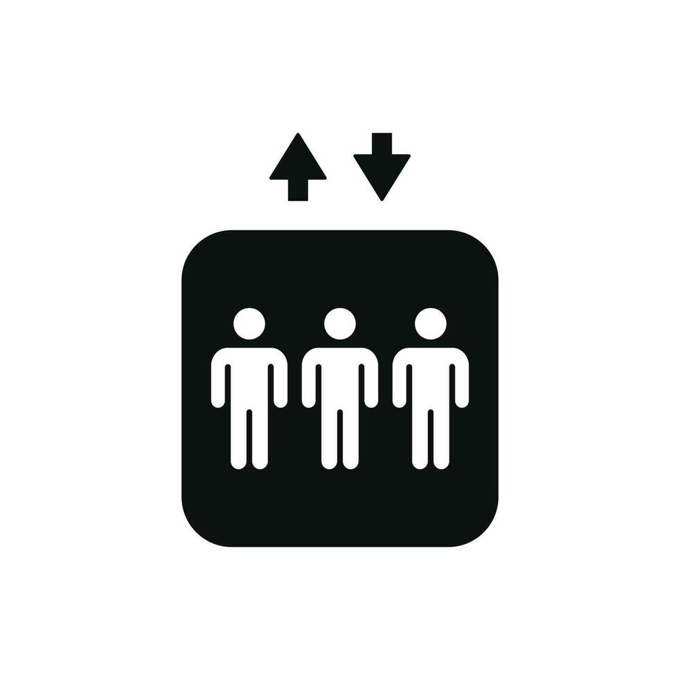 Aufzug Aufzug Symbol Symbol isoliert auf Weiß Hintergrund vektor