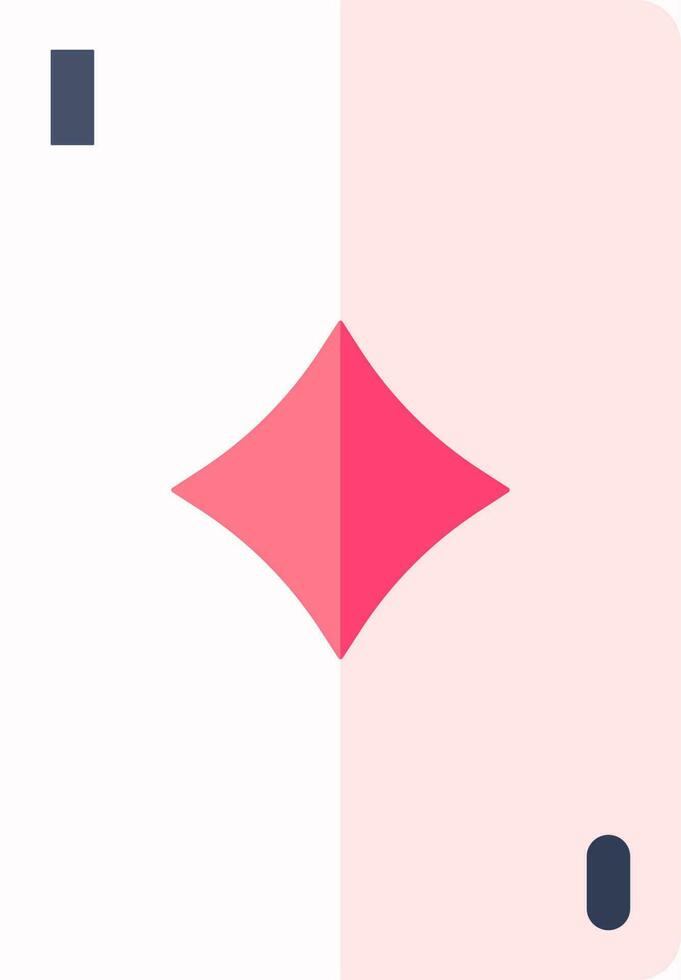 spielen Karten Symbol im Blau und Rosa Farbe. vektor