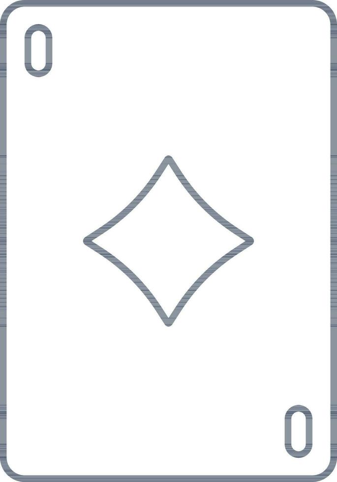 spielen Karten Symbol im Blau Linie Kunst. vektor