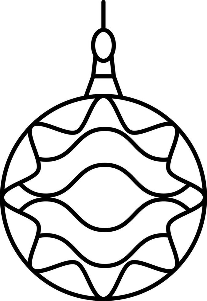 Weihnachten, Ball, Dekoration, Neu Jahr Symbol vektor