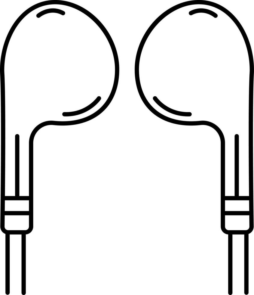 Audio, Ohrhörer, Kopfhörer, Ohrstöpsel Symbol vektor