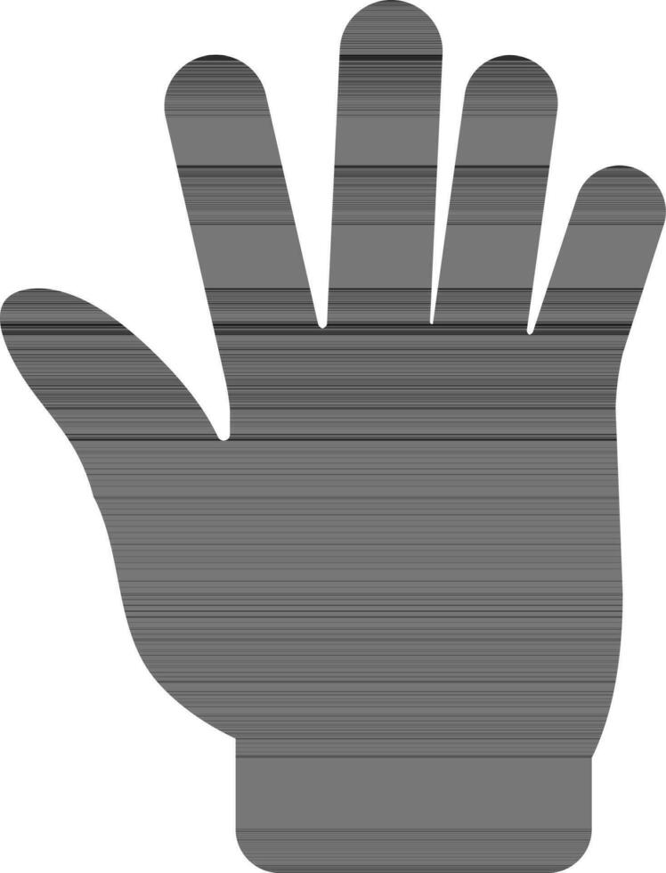 isoliert Silhouette von Mensch Hand Geste. vektor