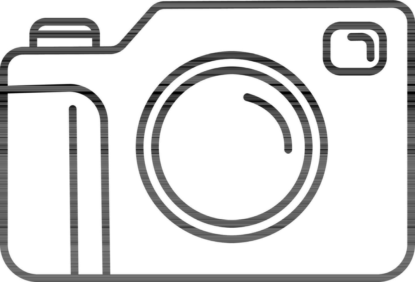 platt illustration av en kamera. vektor