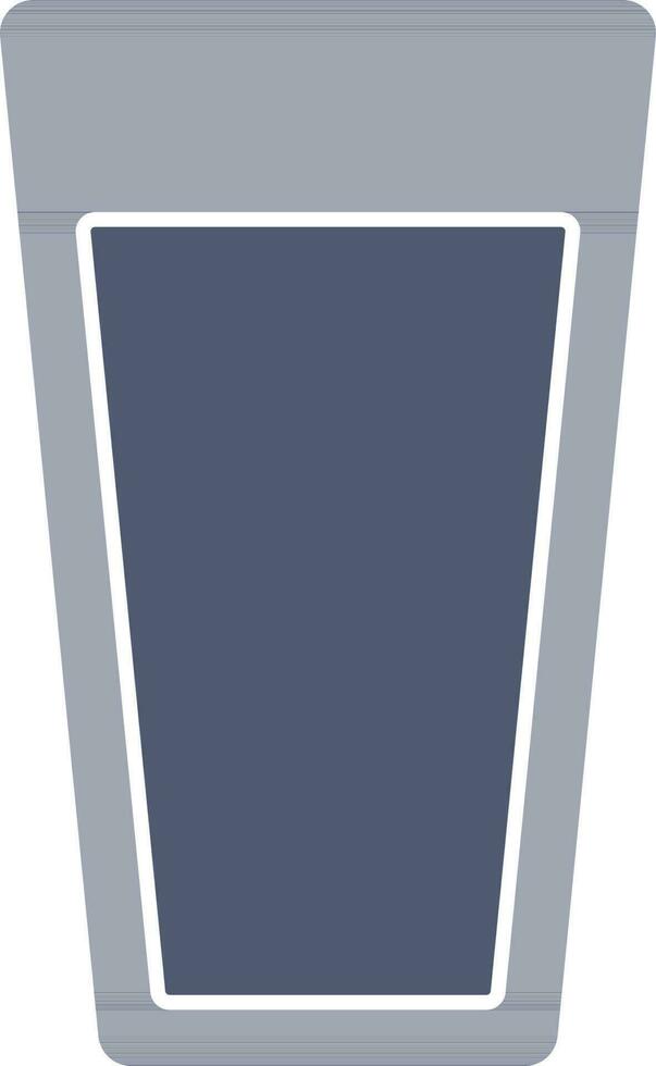 Illustration von trinken Glas Symbol im Blau und Weiß Farbe. vektor