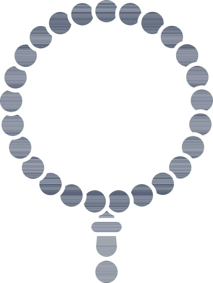 Perlen Girlande Symbol oder Symbol im Blau und Weiß Farbe. vektor