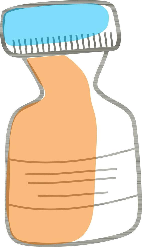 platt illustration av medicin flaska. vektor