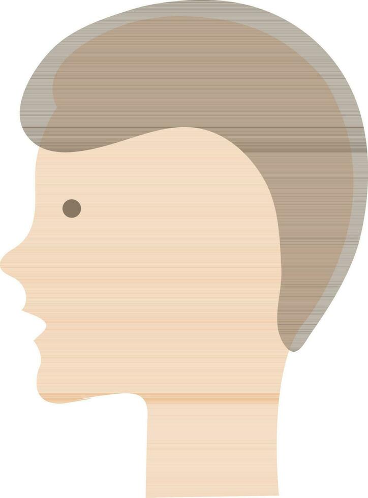 platt illustration av en pojke ansikte. vektor