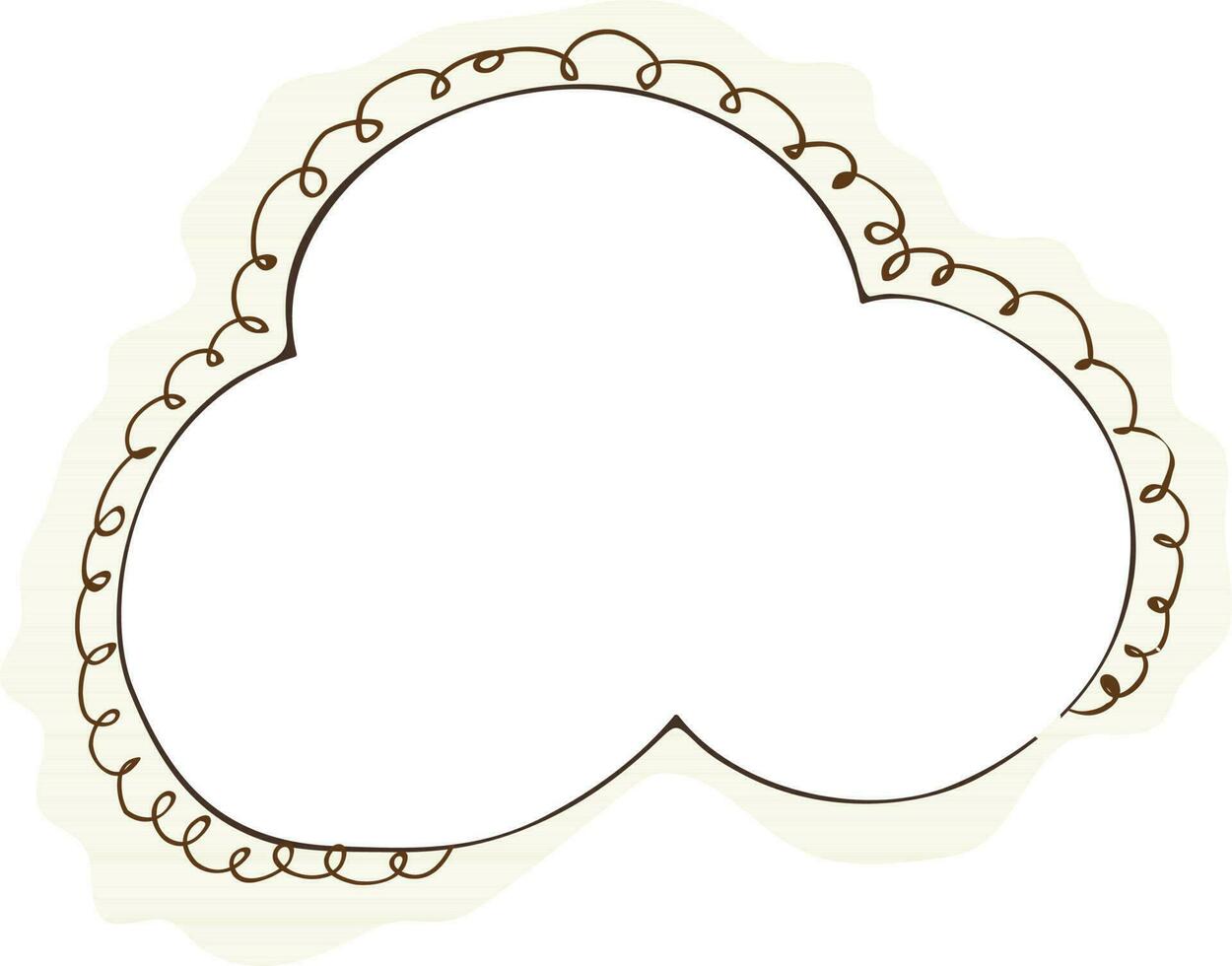 Illustration von ein Wolke. vektor