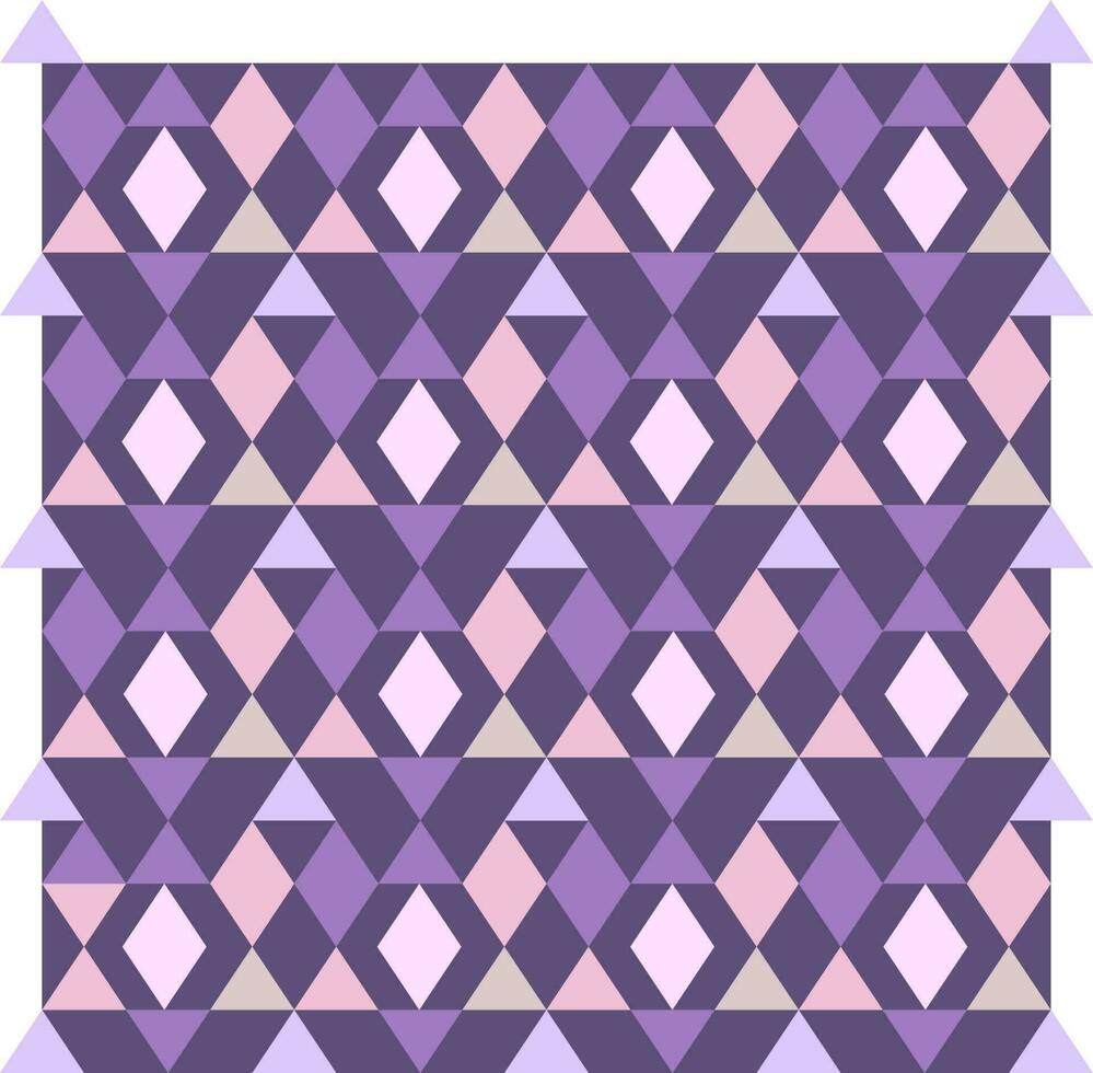 platt illustration av sida gräns design i lila och rosa Färg. vektor