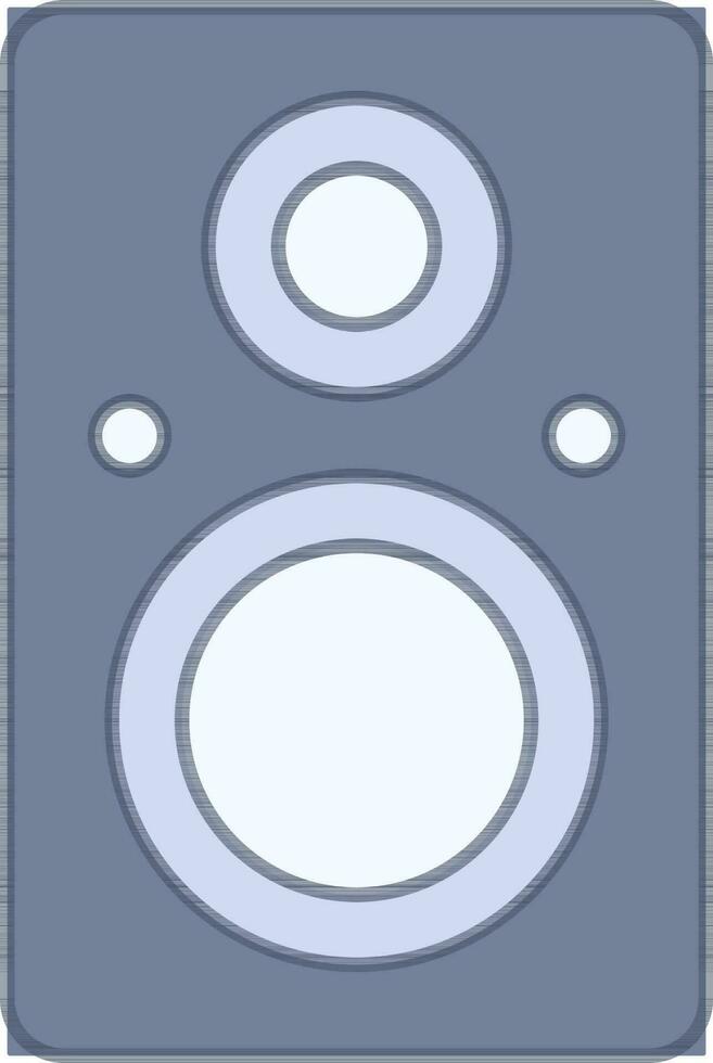Illustration von Lautsprecher Symbol im Blau und grau Farbe. vektor