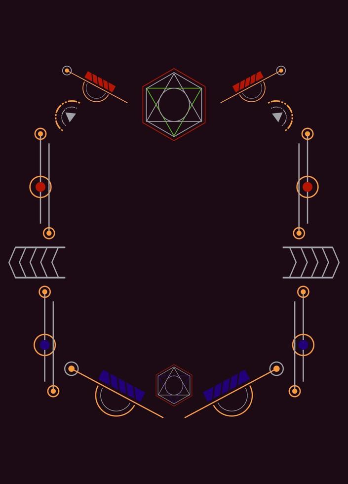 heilige Geometrie Ornament Vektor Design-Elemente für den Hintergrund