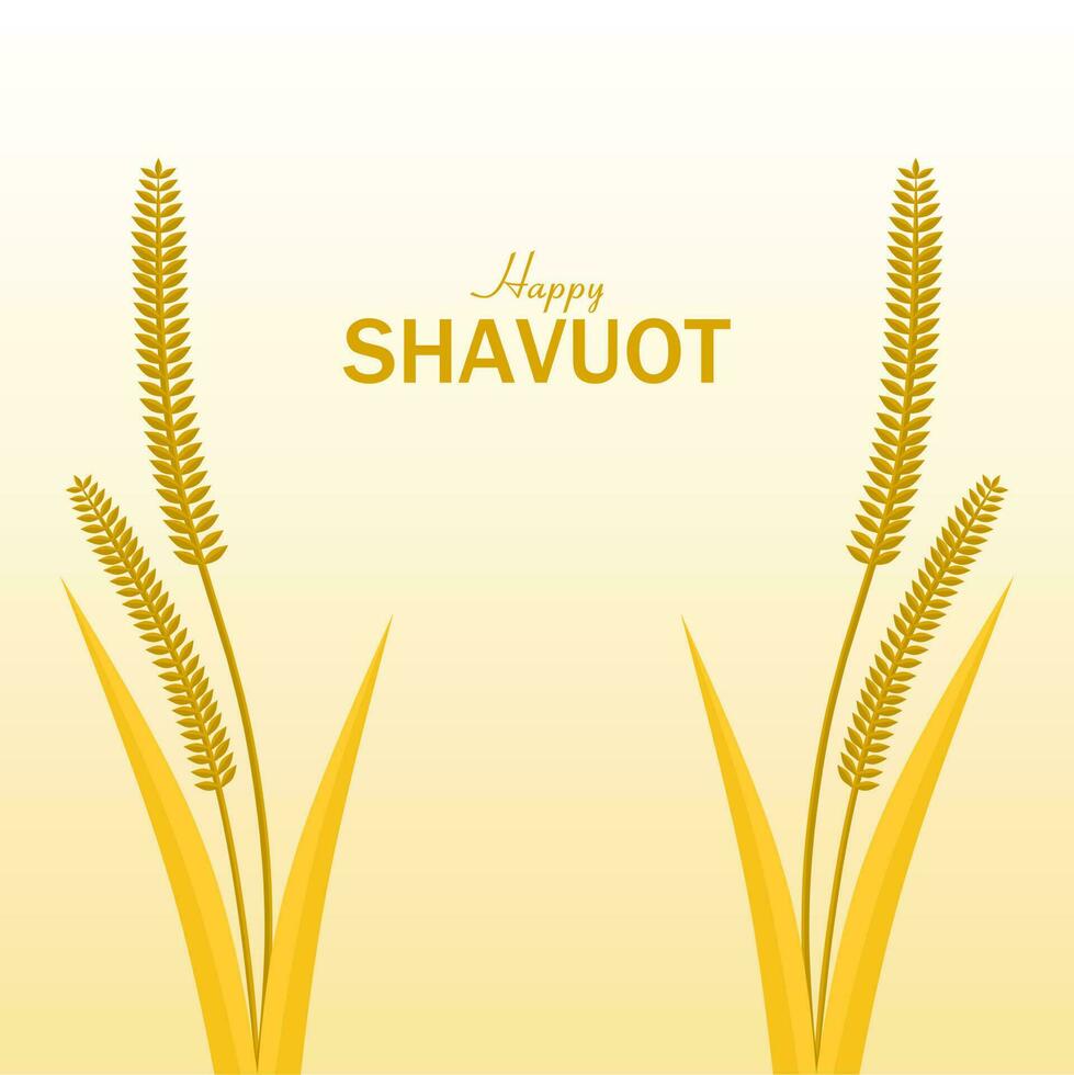glücklich Shavuot Tag Vektor Illustration. geeignet zum Poster, Banner, Hintergrund und Gruß Karte.