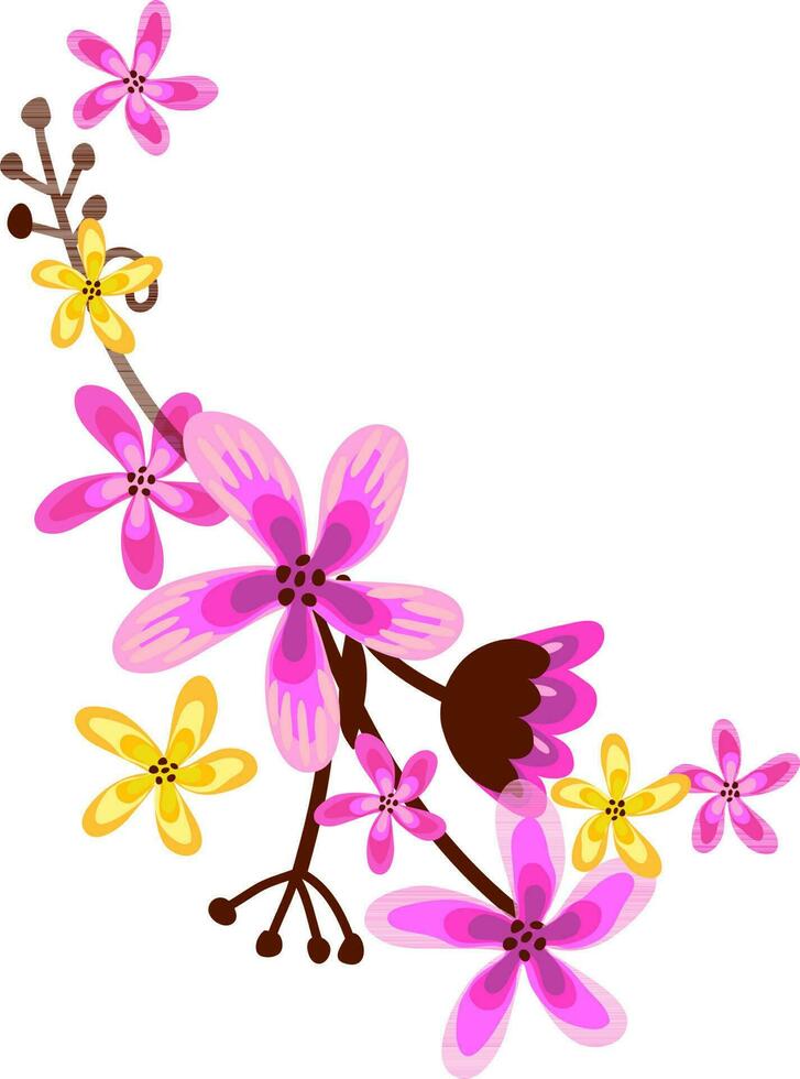 Illustration von schön Blumen. vektor