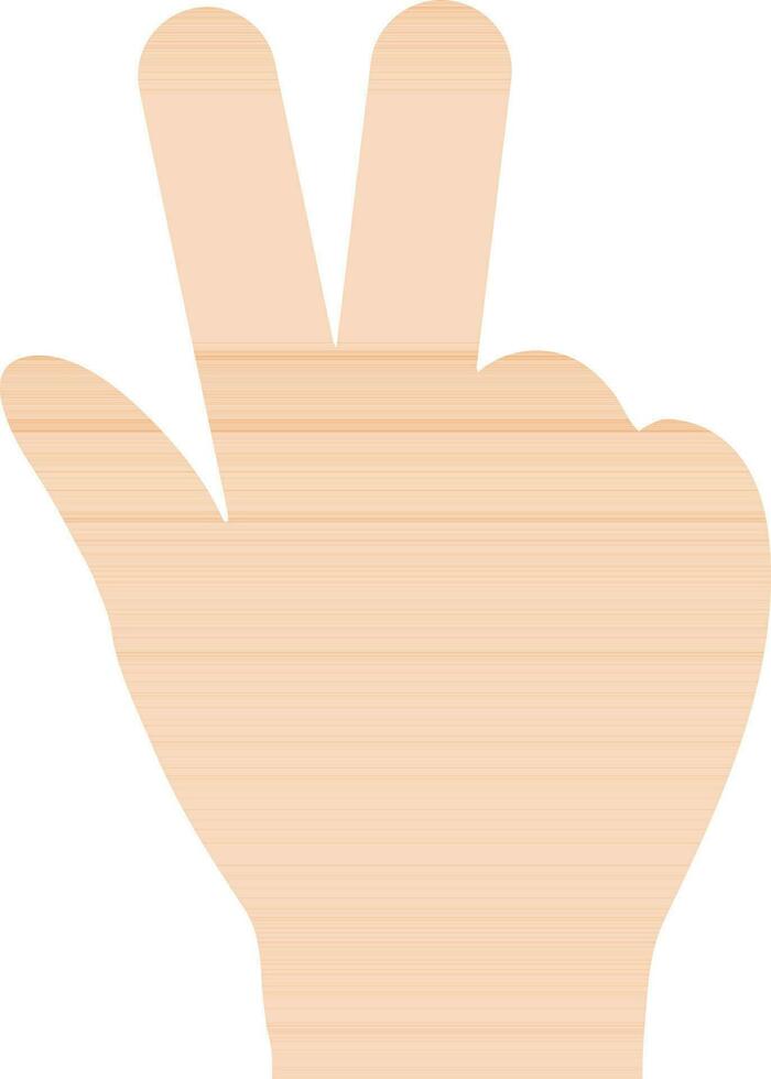 Zeichen von Hand Show ein Geste. vektor