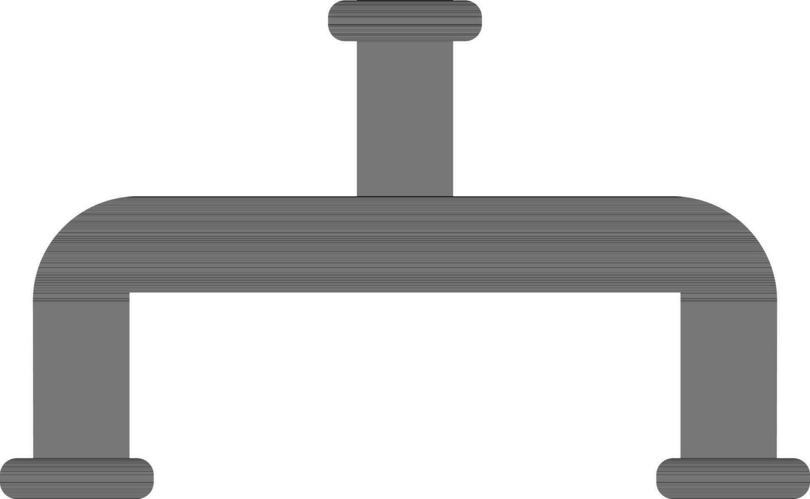 Symbol von Rohr passend zu im schwarz Farbe. vektor