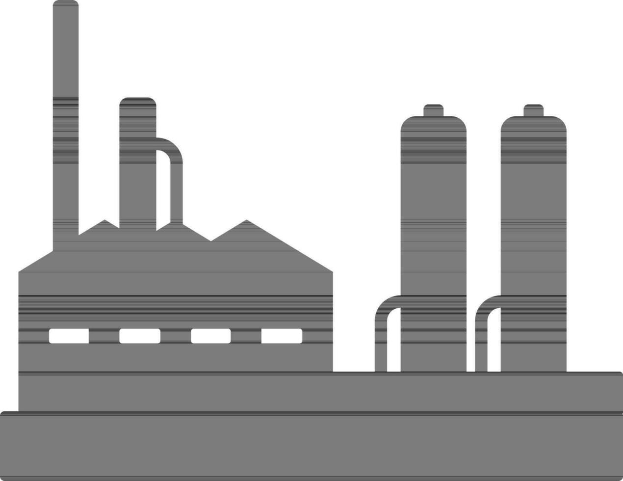 fabrik ikon eller symbol i svart Färg. vektor