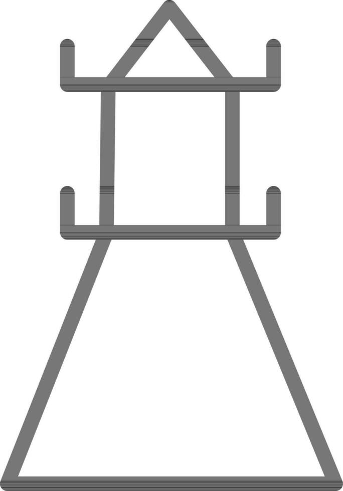 illustration av elektrisk torn i platt stil. vektor