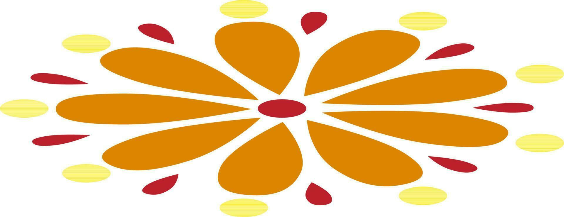 illustration av skön blommig element. vektor