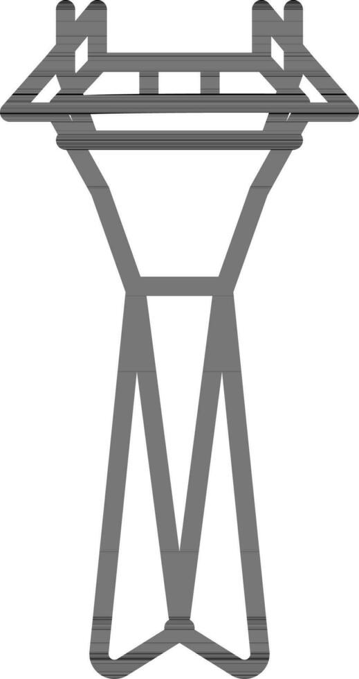 Symbol von Leistung Linie Turm. vektor